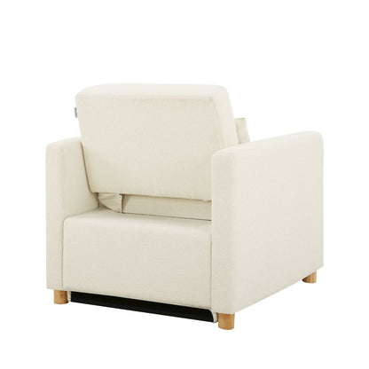 Conley Convertible Chair Ivory Boucle