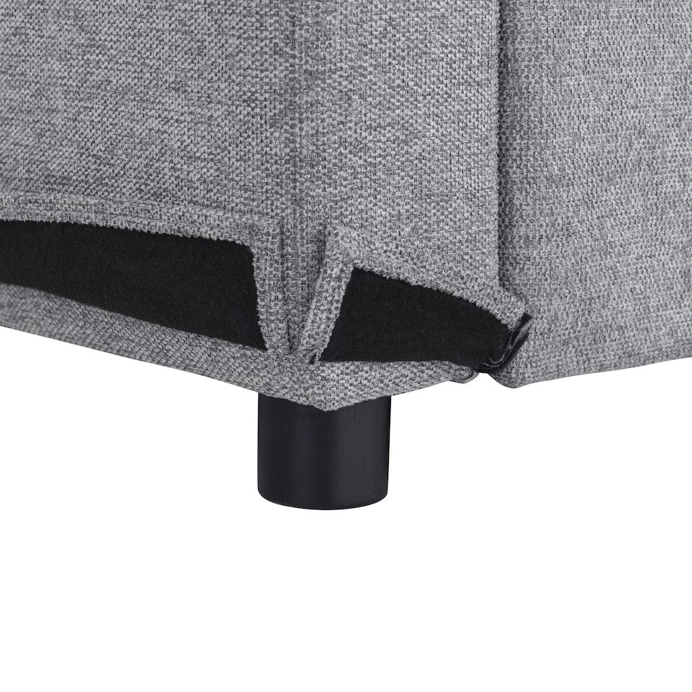 Mia Convertible Sofa Light Gray