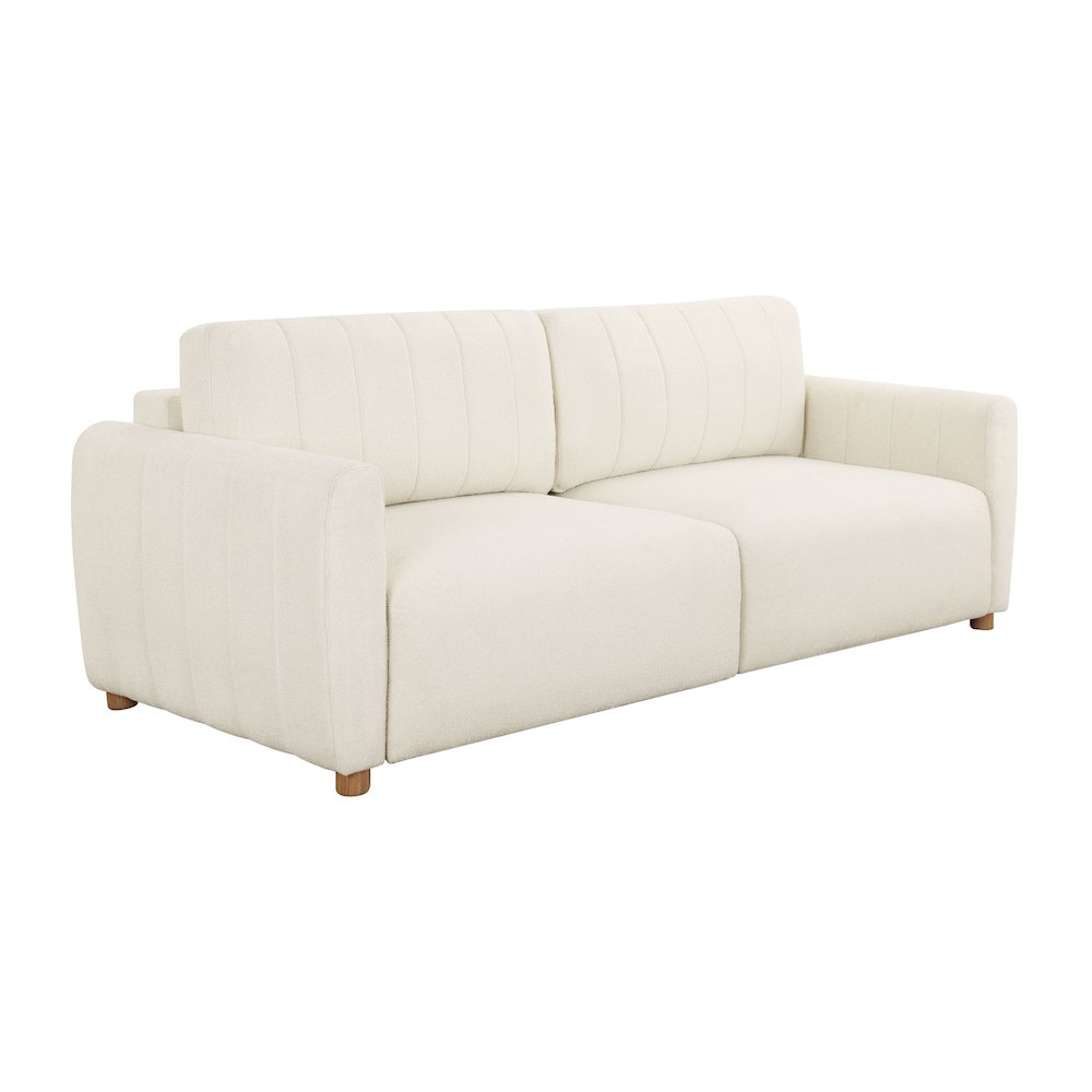 Galloway Convertible Sofa Ivory Boucle