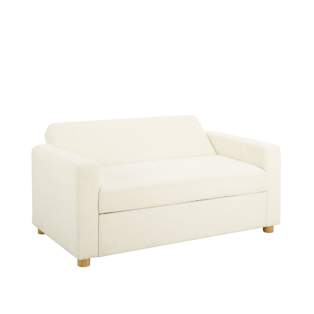Tyler Convertible Sofa Ivory Boucle