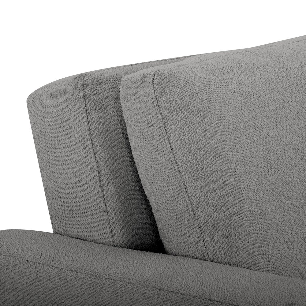 Tyler Convertible Sofa Grey Boucle