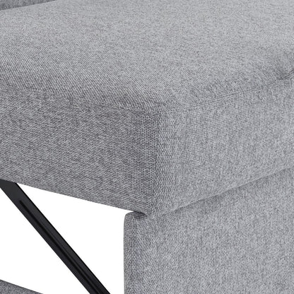 Mia Convertible Sofa Light Gray