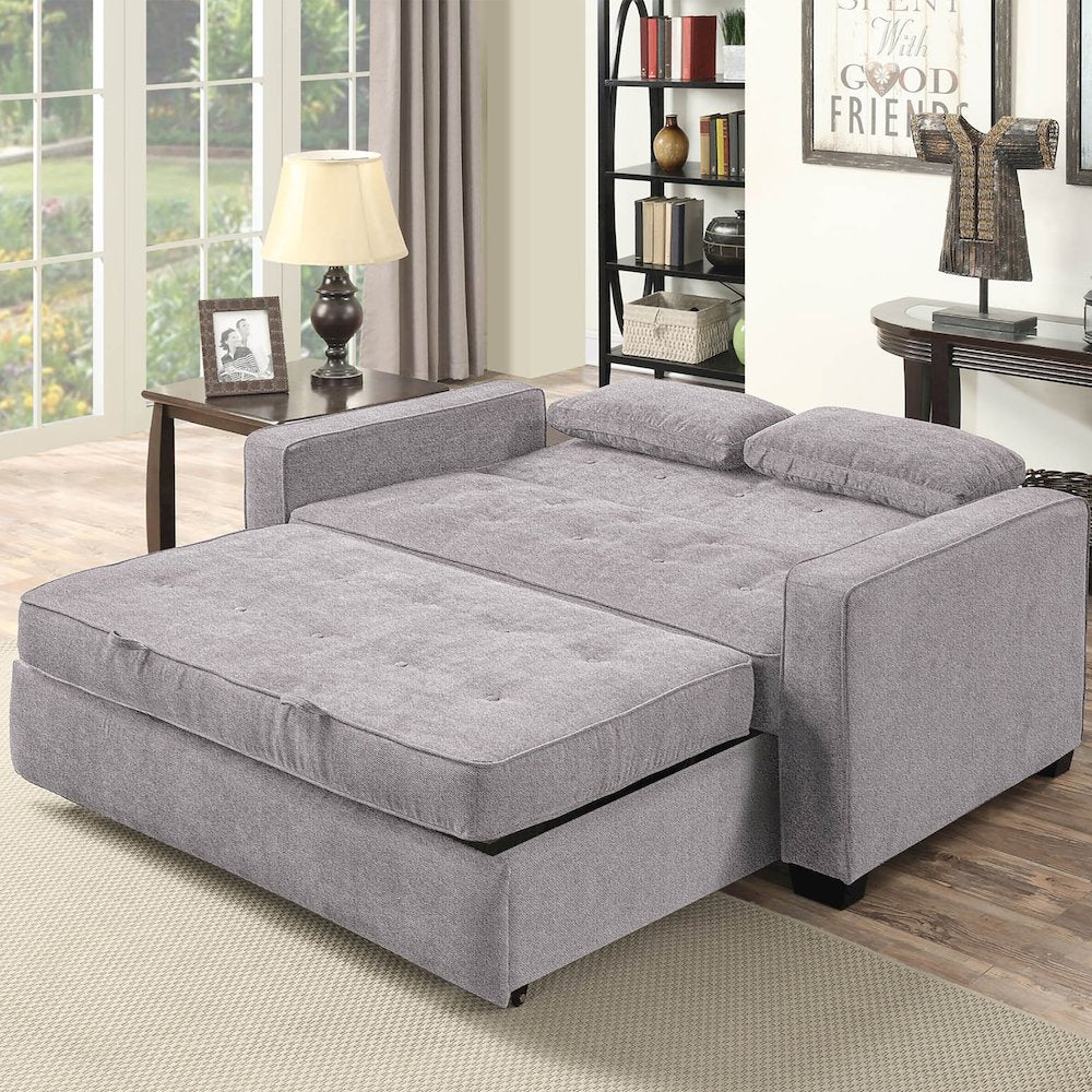 Augustine Queen Convertible Sofa Light Grey