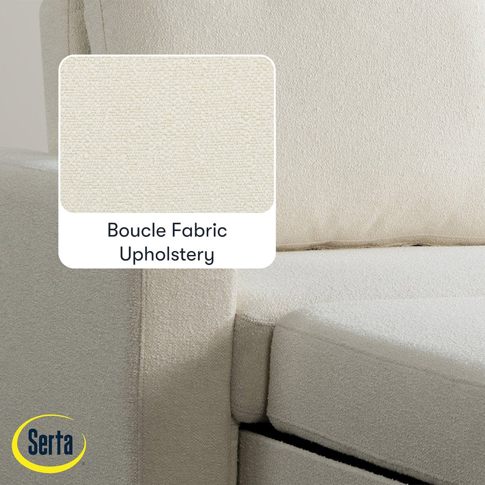 Tyler Convertible Sofa Ivory Boucle