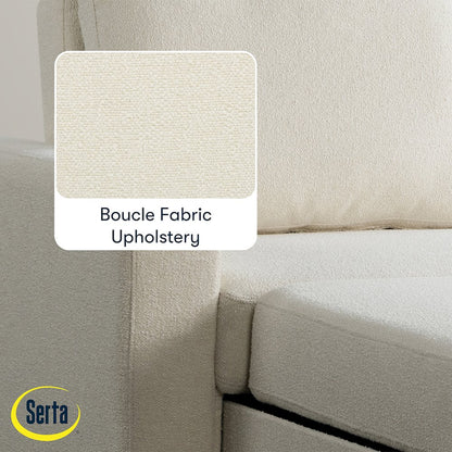 Tyler Convertible Sofa Ivory Boucle