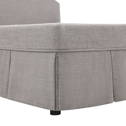 Caroline Upholstered Storage Bed Queen Gray