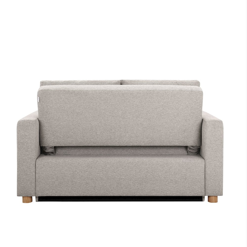 Tyler Convertible Sofa Light Grey Woven