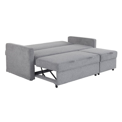 Mia Convertible Sofa Light Gray