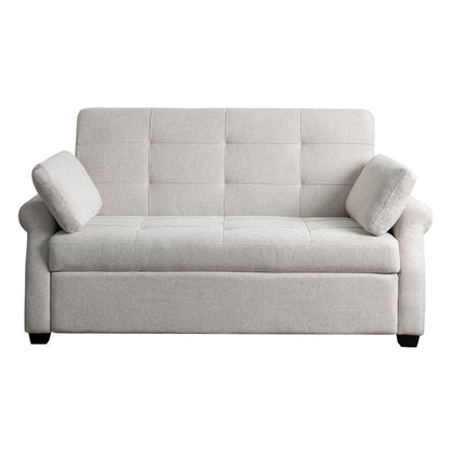 Hampton Queen Convertible Sofa Oatmeal