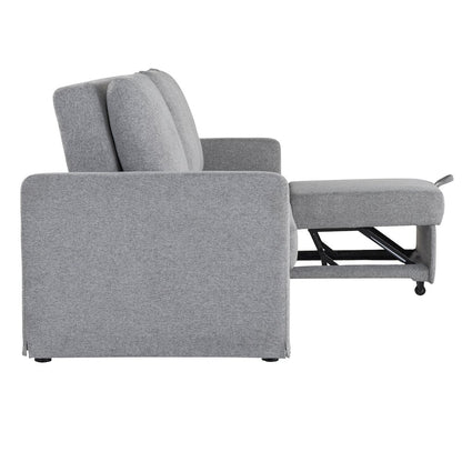 Mia Convertible Sofa Light Gray