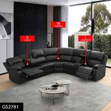 Max Power Recliner Living Room Set Black