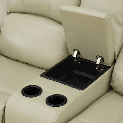 Max Power Recliner Living Room Set with LED Beige