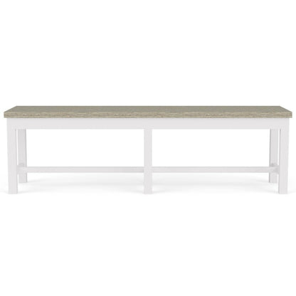 Beige Upholstered Dining Bench – Elegant Bedroom or Bed Bench Option
