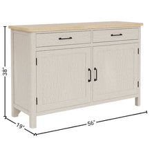 Buffet Cabinet with Storage – Beige Sideboard and Coffee Bar Cabinet