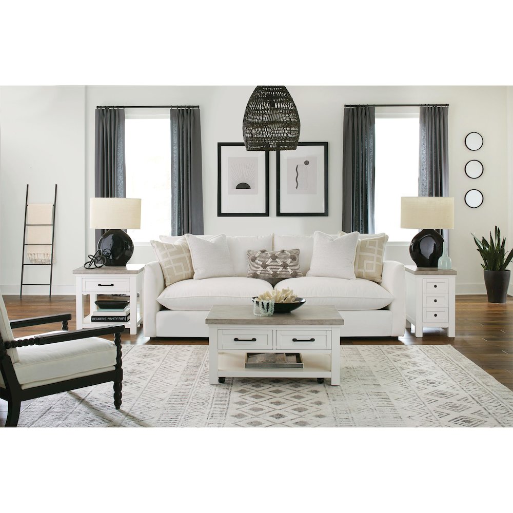Cora Two Drawer Coffee Table Small