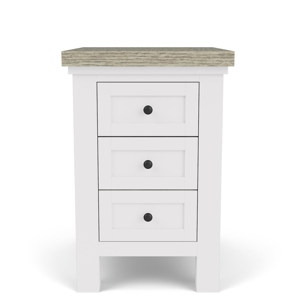 Cora Three Drawer End Table