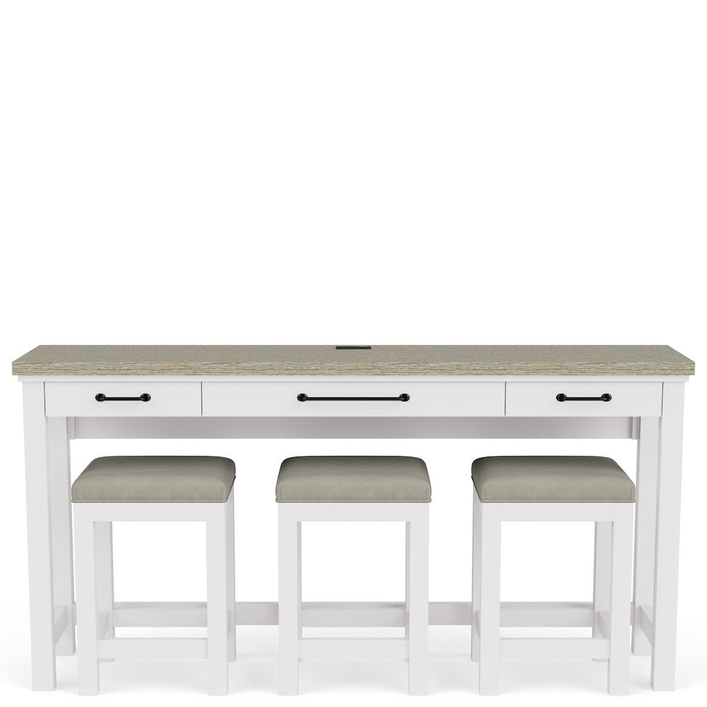 Cora Console Table with Three Stools