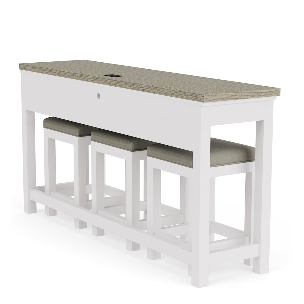 Cora Console Table with Three Stools