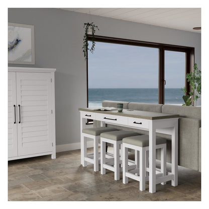 Cora Console Table with Three Stools