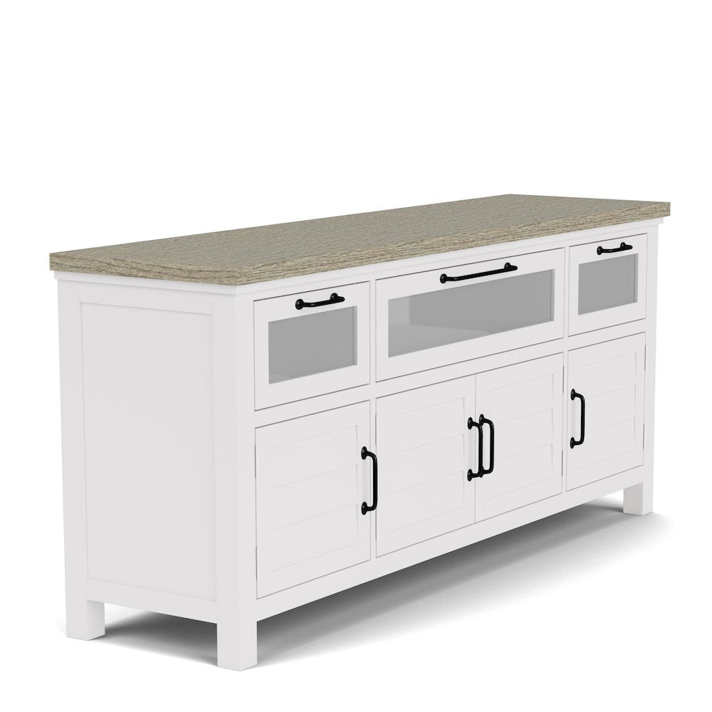 Cora White Media Console
