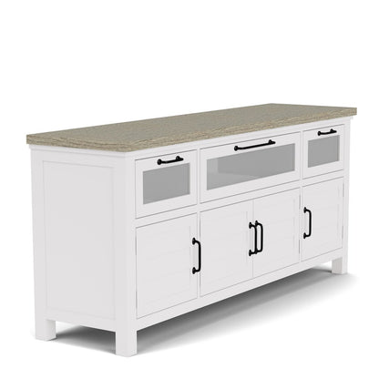 Cora White Media Console