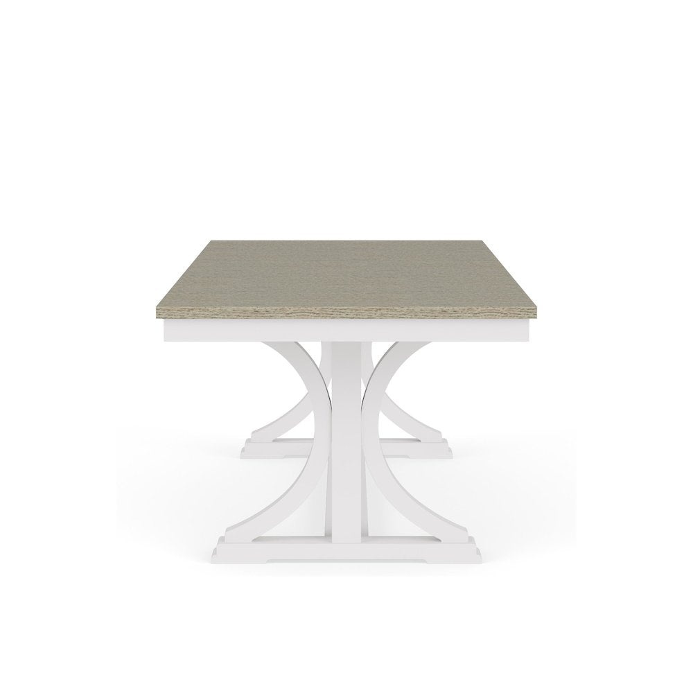 Cora White Trestle Dining Table
