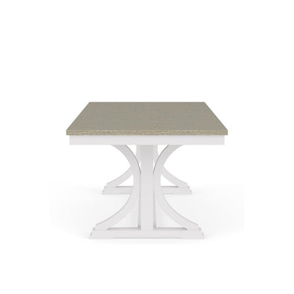 Cora White Trestle Dining Table