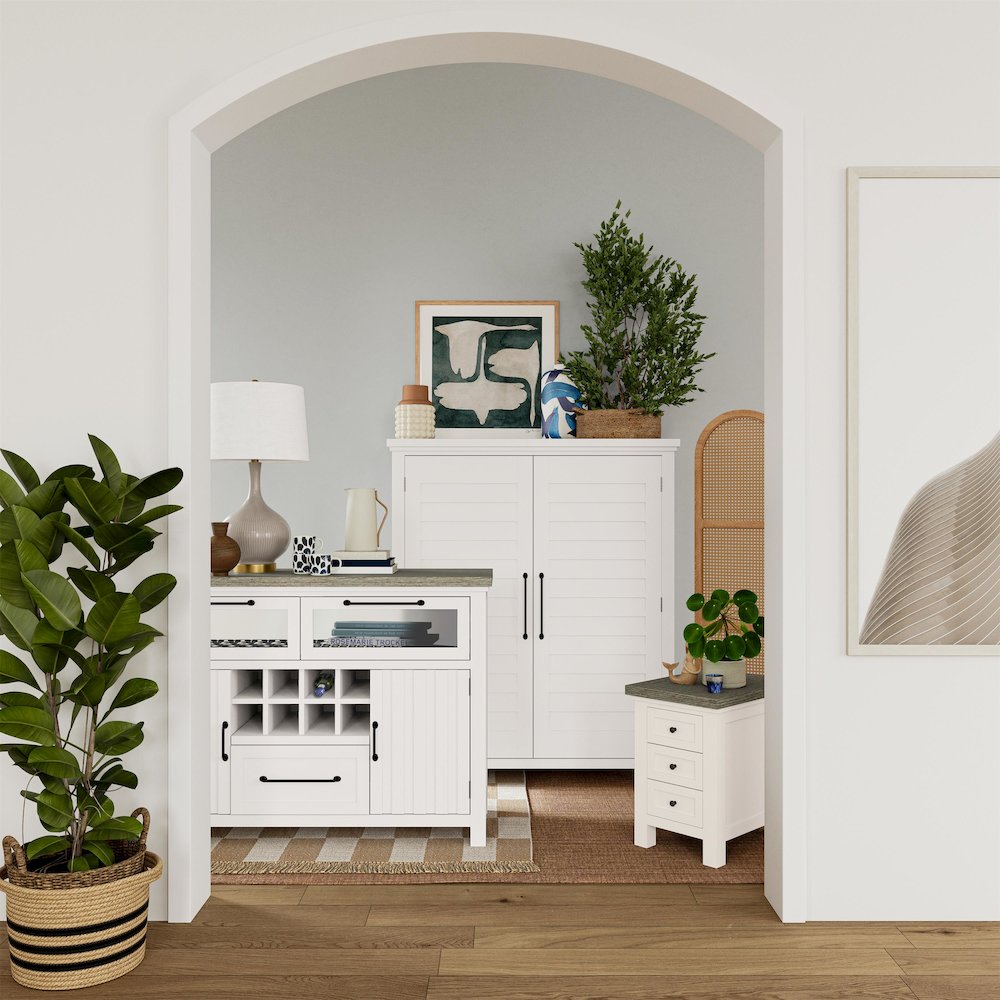 Cora Three Drawer End Table