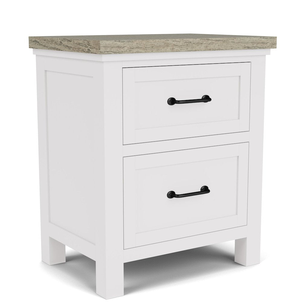 Cora Two Drawer Nightstand