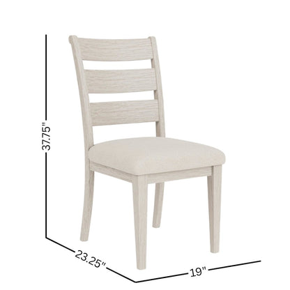 Beige Upholstered Dining Chair for Kitchen or Elegant Dining Room Use, Set of 2
