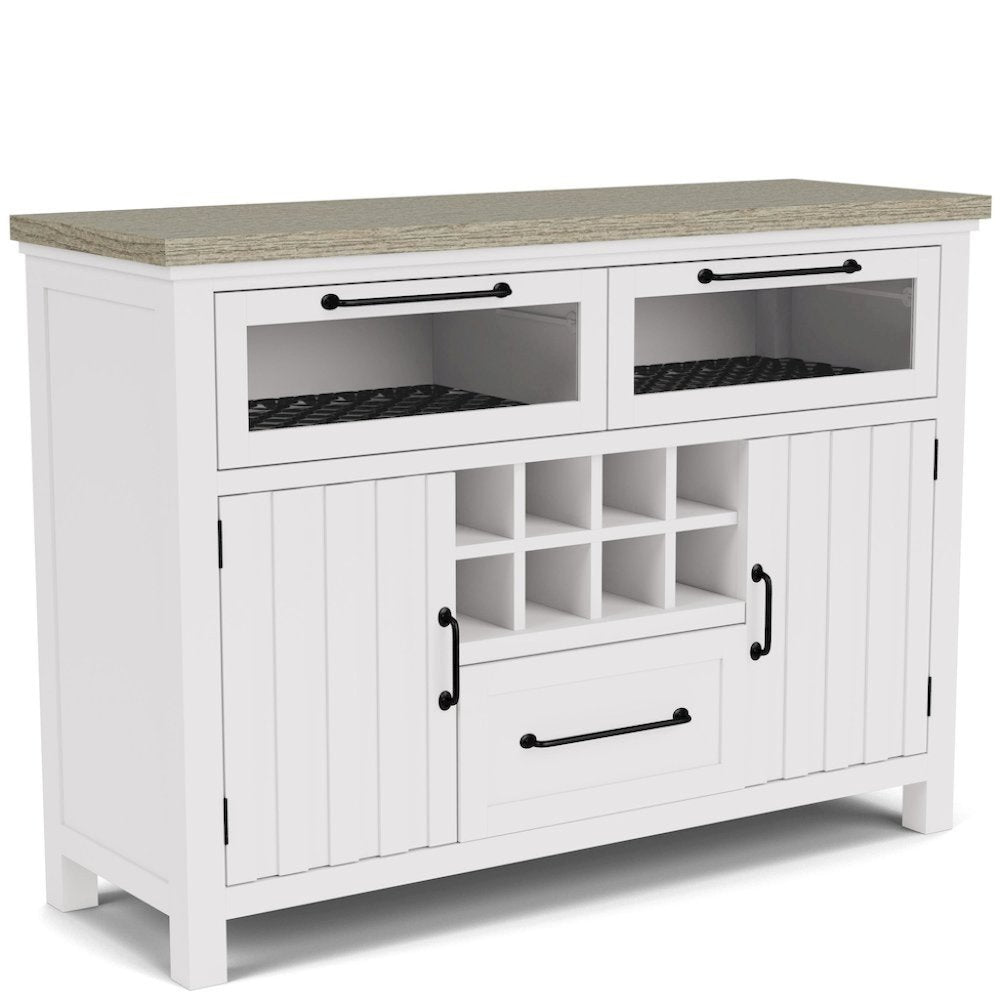 Buffet Cabinet with Storage – Beige Sideboard Cabinet and Buffet Table