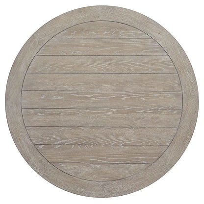 Gray Round Dining Table, 48 Inch Dining Table for Kitchen or Dining Room