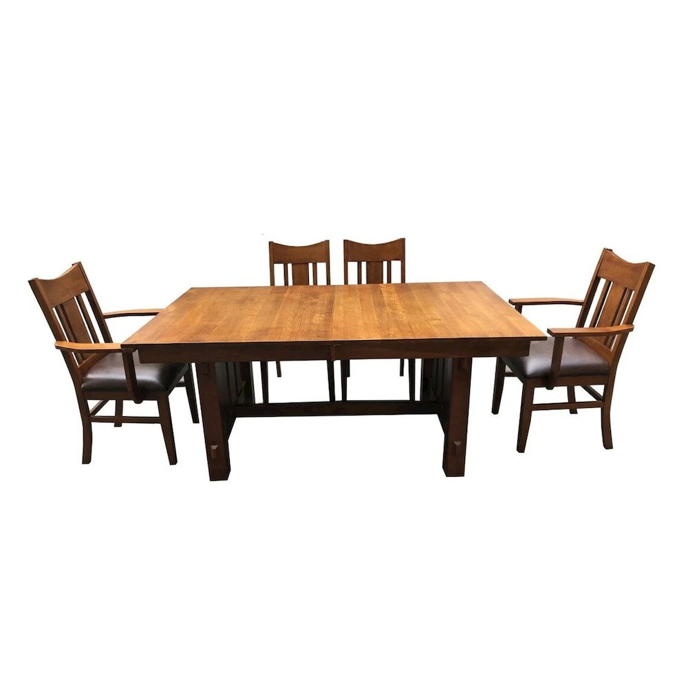 Mission Quarter Sawn Oak Dining Table - Michael's Cherry