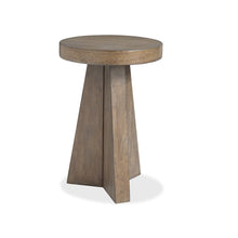 Lansbury Antique Wheat Round Accent End Table