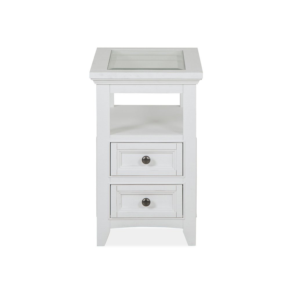 Heron Cove Chalk White Chairside End Table