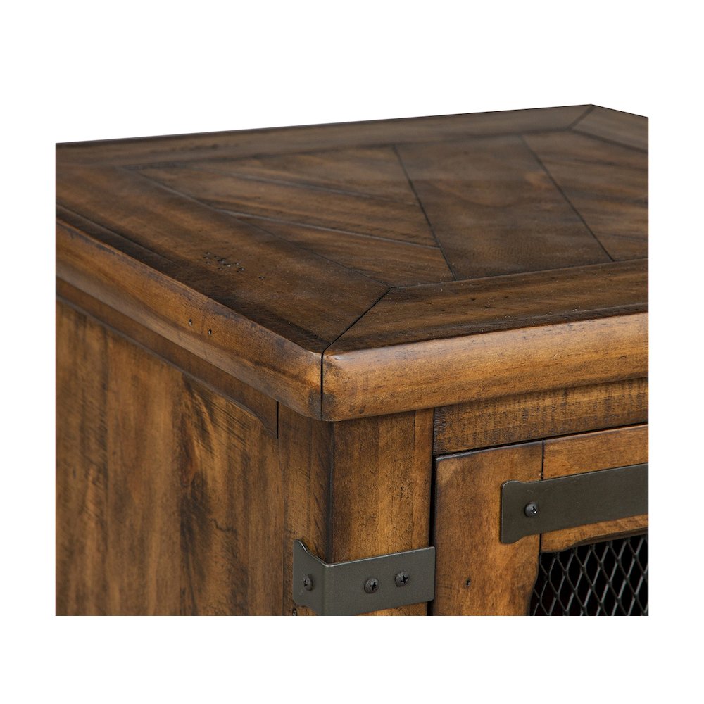 Chesterfield Farmhouse Timber Chairside End Table