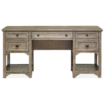 Tinley Park Dove Tail Grey Desk With Hutch
