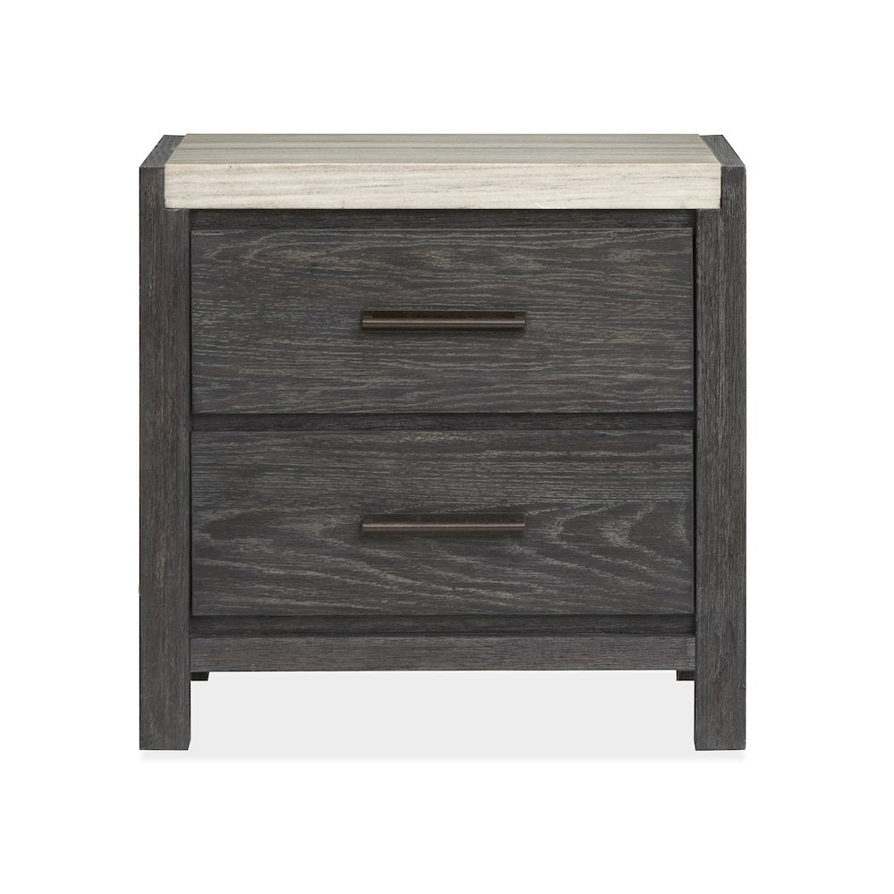 Plum Creek Ravenwood Black Drawer Nightstand