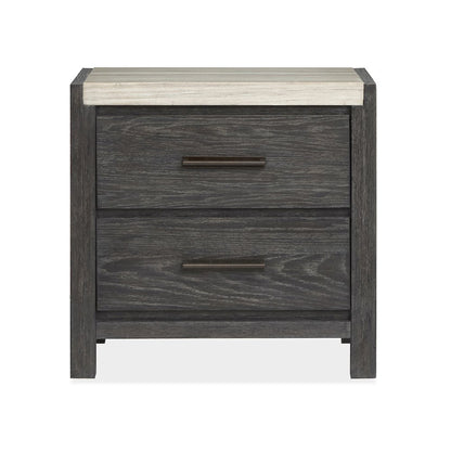 Plum Creek Ravenwood Black Drawer Nightstand