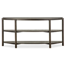 Hadleigh Black Coffee Bean Demilune Sofa Table