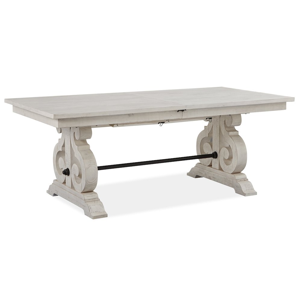 Bronwyn Alabaster And Toasted Nutmeg Extendable Rectangular Dining Table