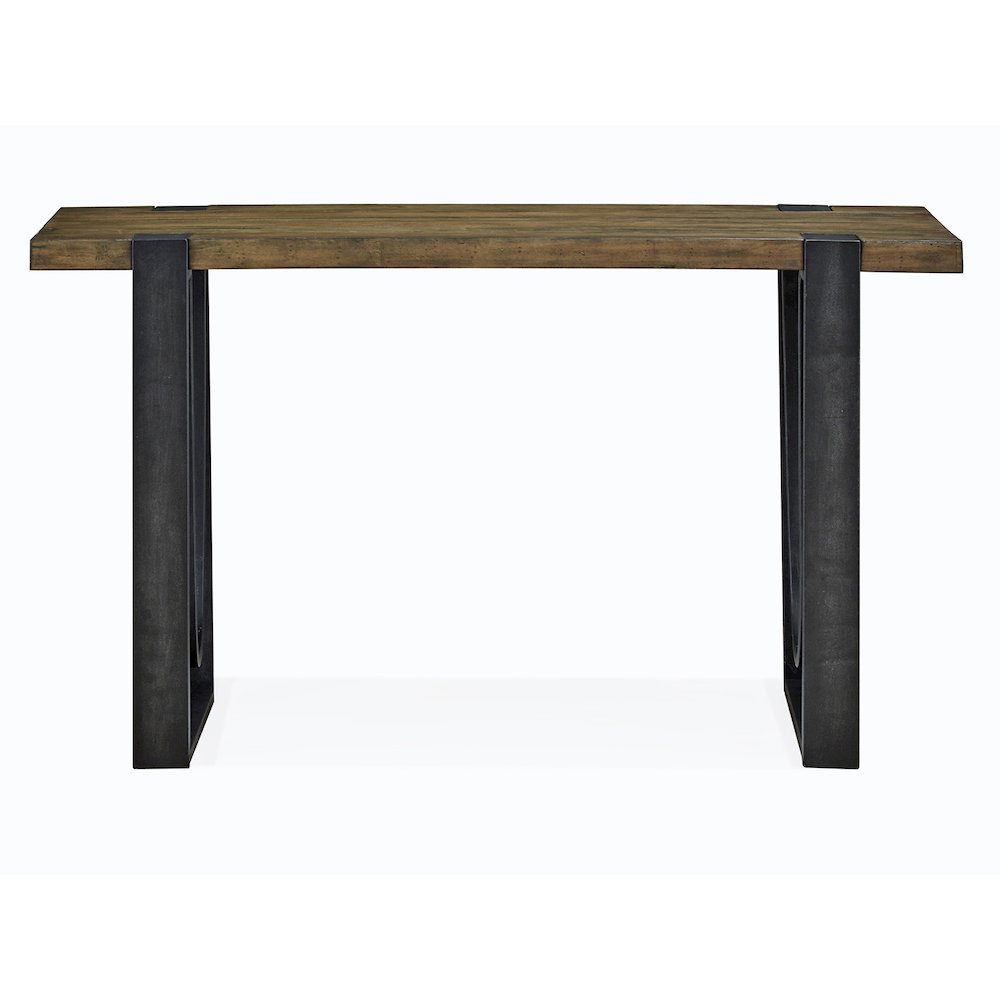 Bowden Rustic Honey And Distressed Iron Rectangular Sofa Table