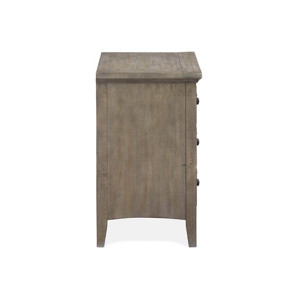 Paxton Place Dovetail Grey Drawer Nightstand