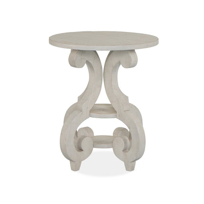 Bronwyn Alabaster Round Accent Table