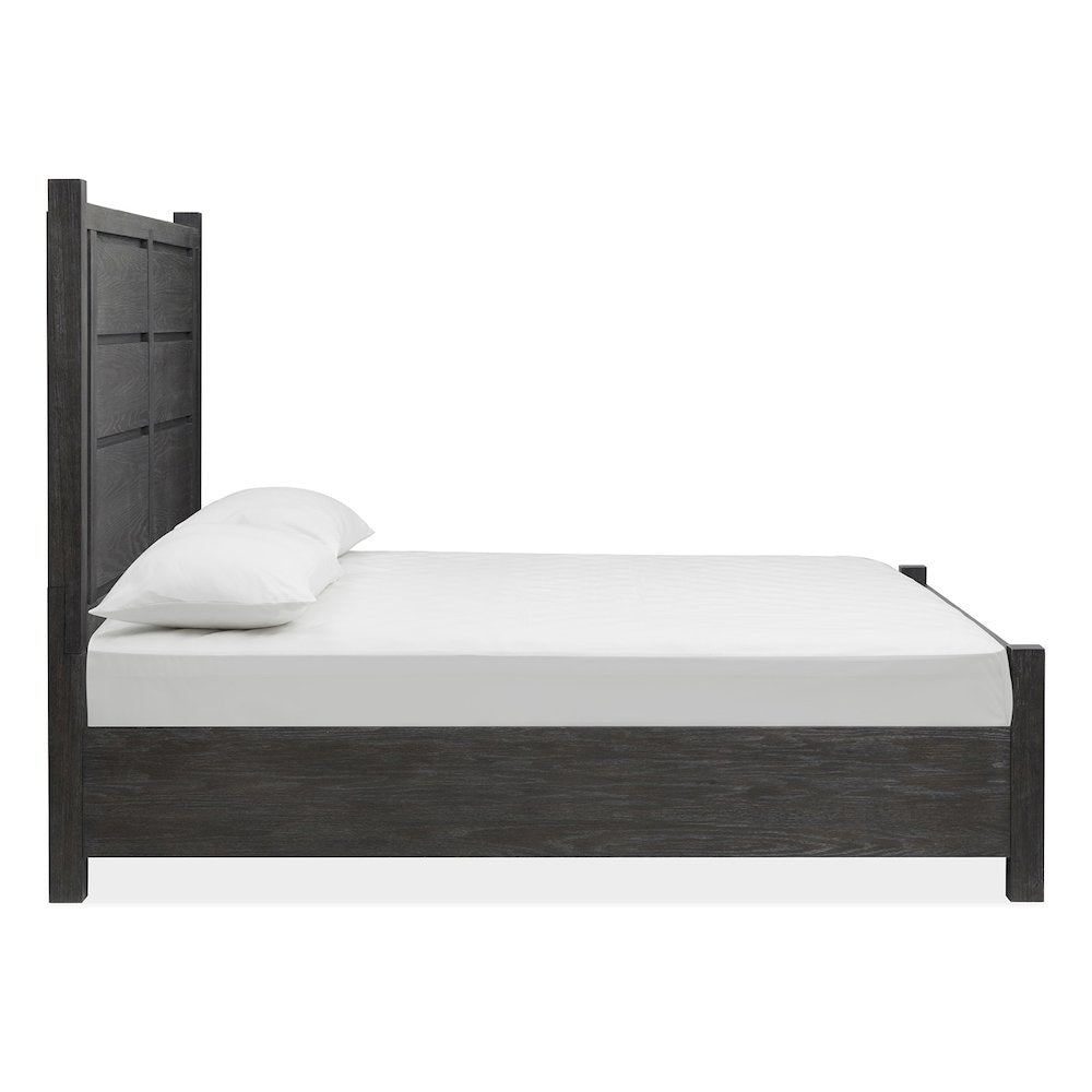 Plum Creek Ravenwood Black King Panel Bed