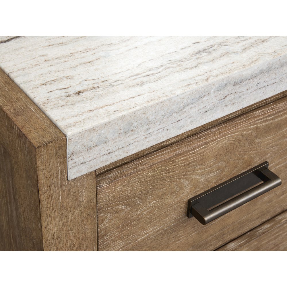 Plum Creek Sierra Brown Drawer Dresser With Landscape Mirror