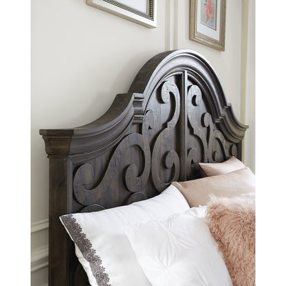 Bellamy Peppercorn King Shaped Panel Bed