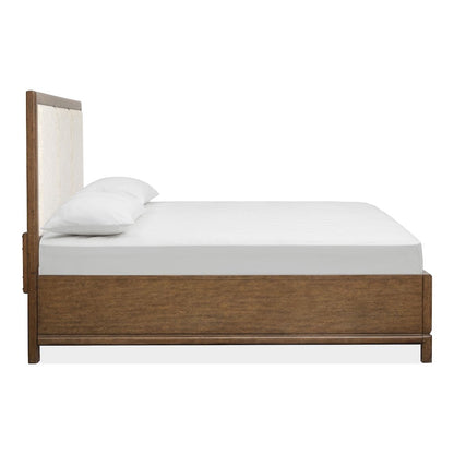Ridgefield Russet King Upholstered Panel Bed