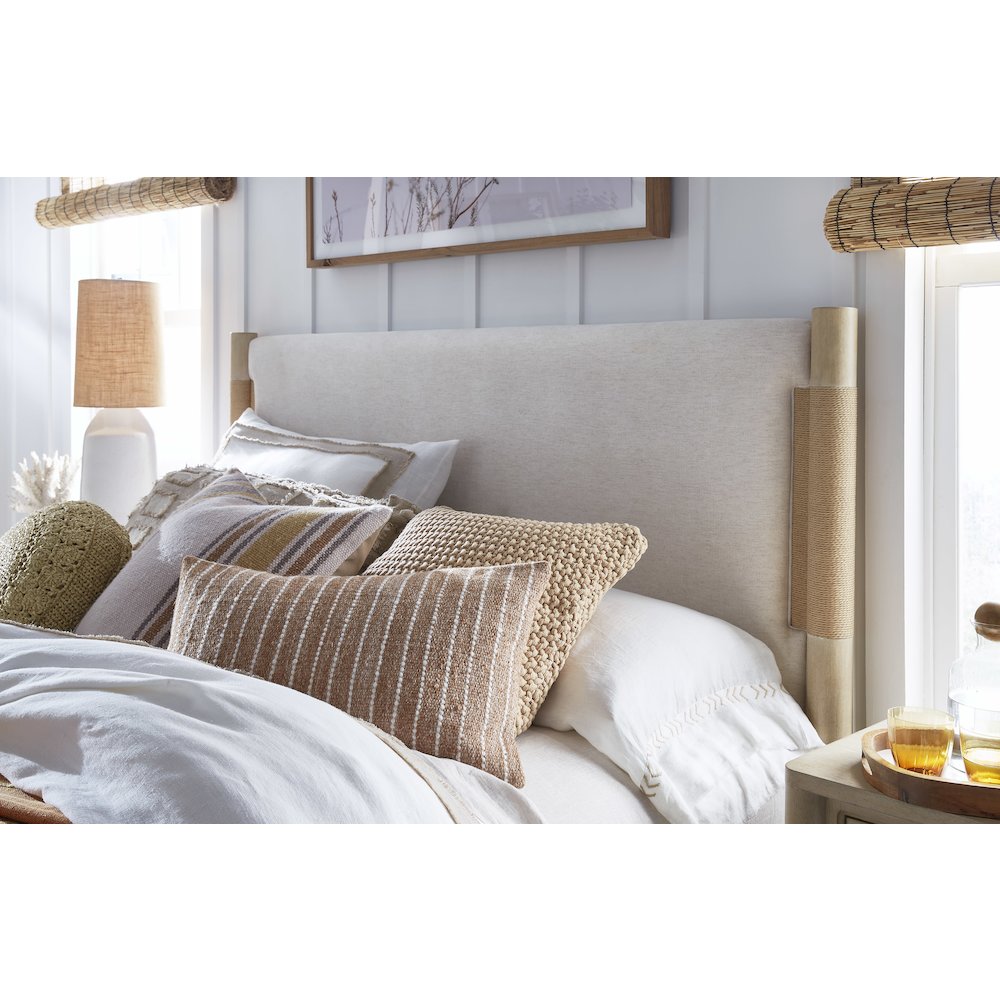 Sunset Cove Sanibel Brown King Panel Upholstered Bed
