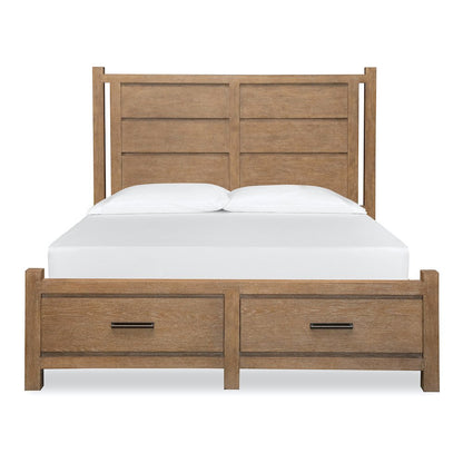 Plum Creek Sierra Brown California King Panel Storage Bed